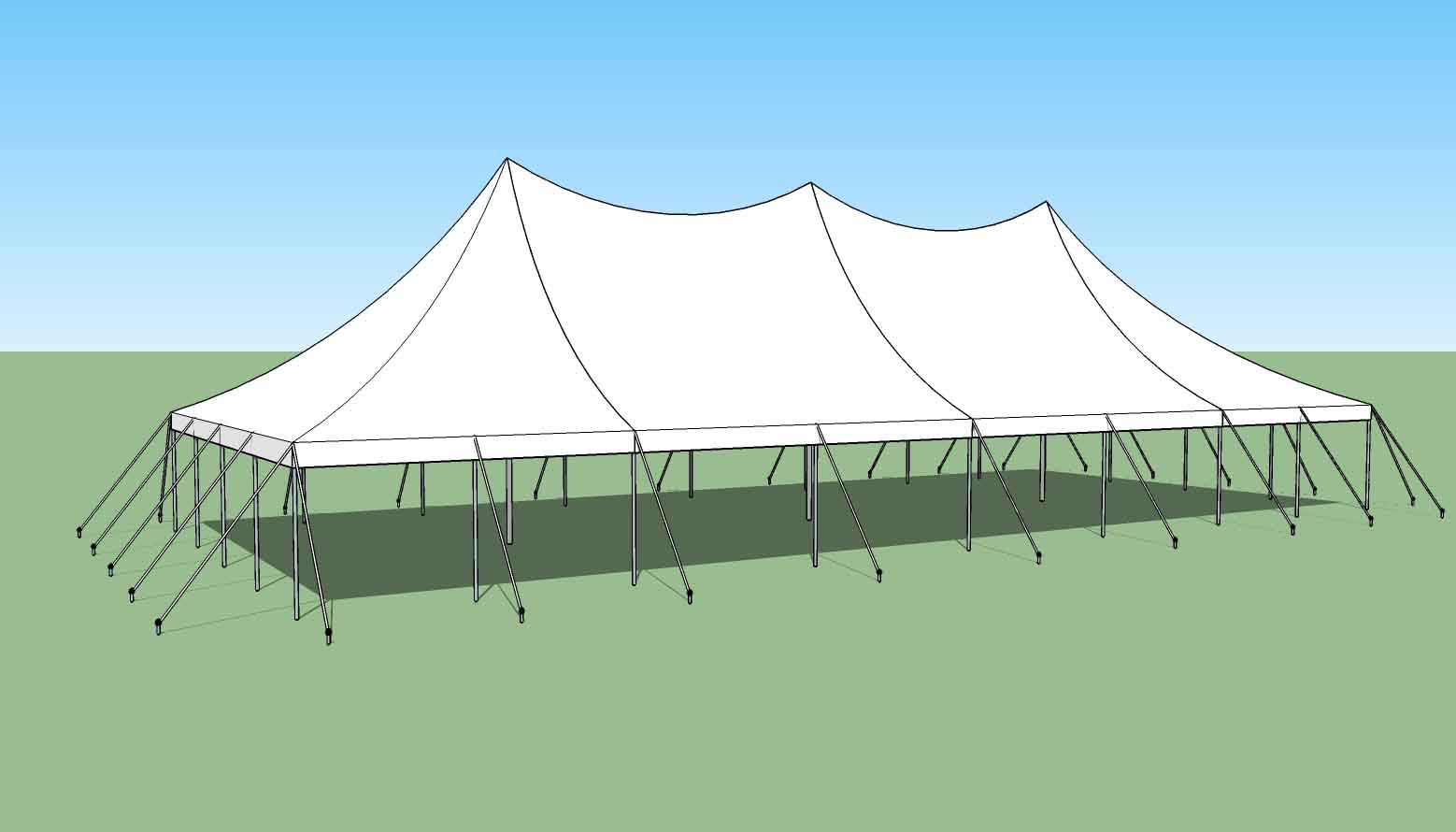 30x70 high Peak Party tent